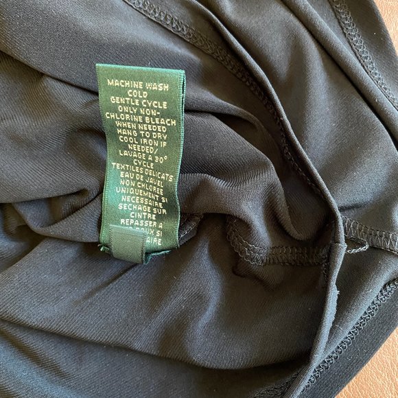 Lauren Ralph Lauren Black Sheath Sleeveles Size 6 - Picture 13 of 13